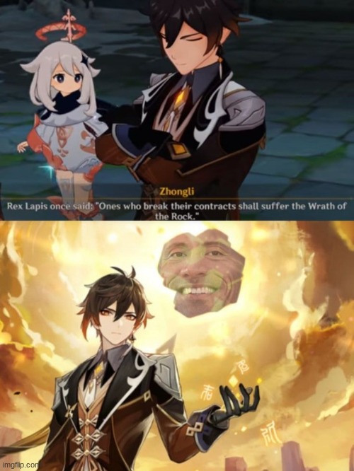 Zhongli Meme Genshin Impact HoYoLAB