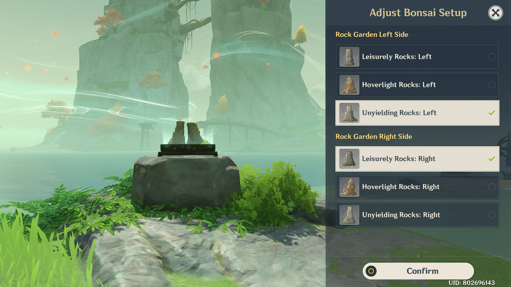 Bonsai's Hidden Chests, Challenges, Elemental Monuments combination (a