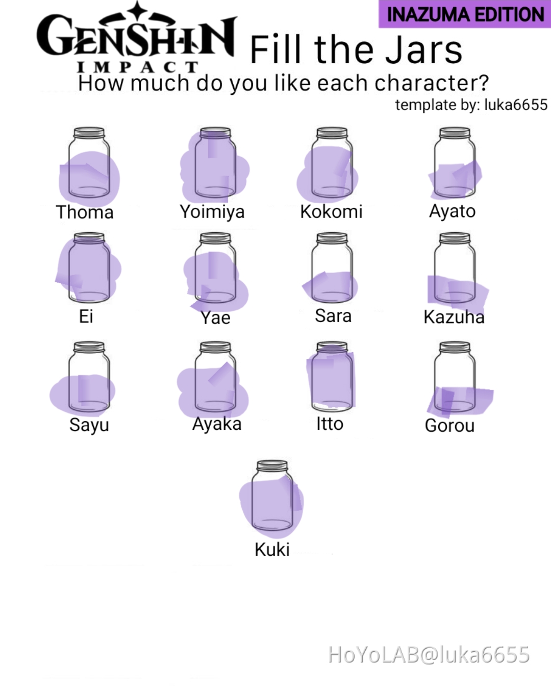 fill the jar Inazuma edition Genshin Impact HoYoLAB
