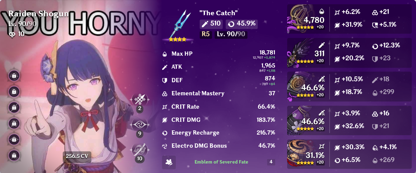 The best raiden shogun (The Catch) Genshin Impact HoYoLAB