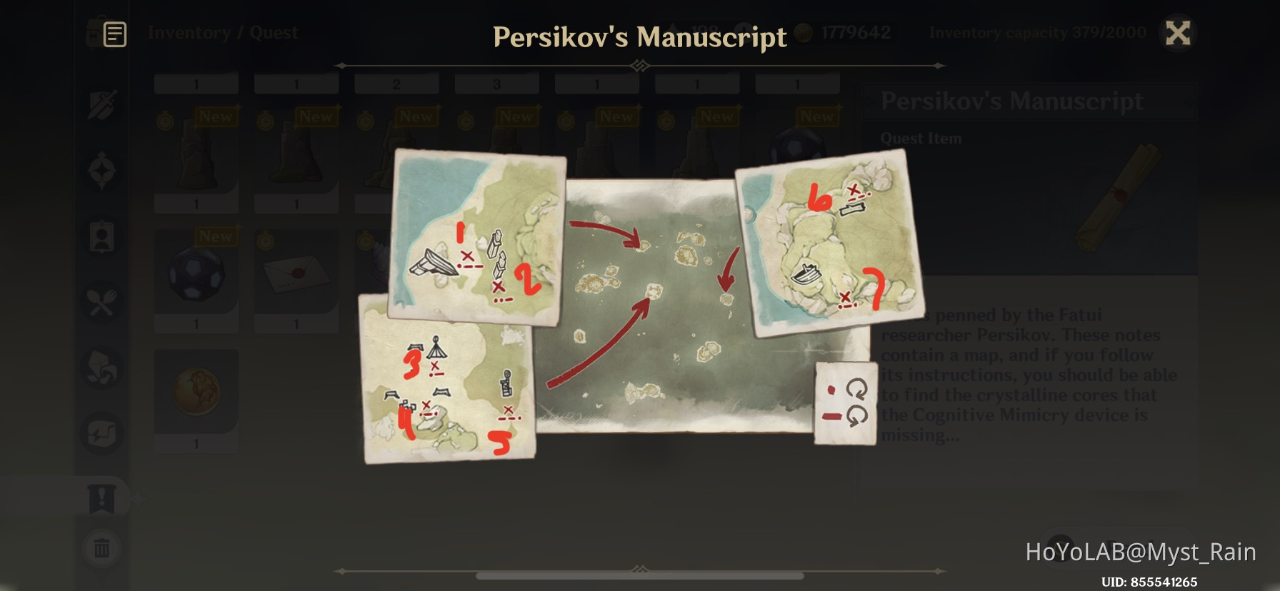 Persikov's Manuscript Puzzle Genshin Impact | HoYoLAB