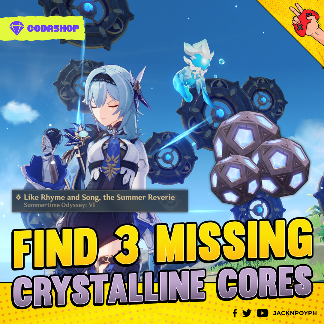 [v2.8] Find 3 Missing Crystalline Core Genshin Impact HoYoLAB
