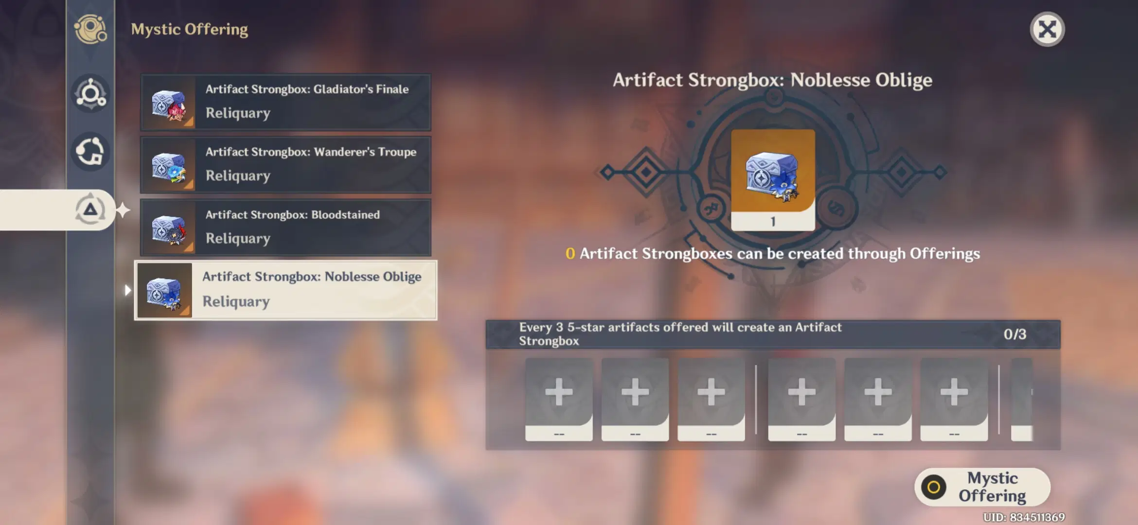 Keep as Much Trash 5 Star Artifacts as You Can and Hoard Your Domain