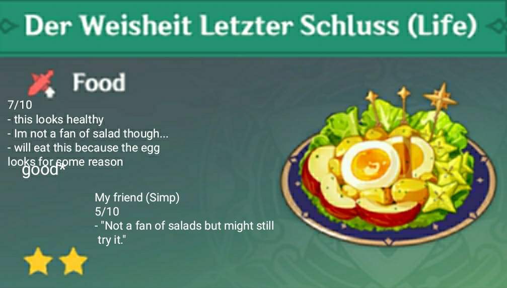 Rating specialty dishes (HYDRO EDITION) Genshin Impact HoYoLAB