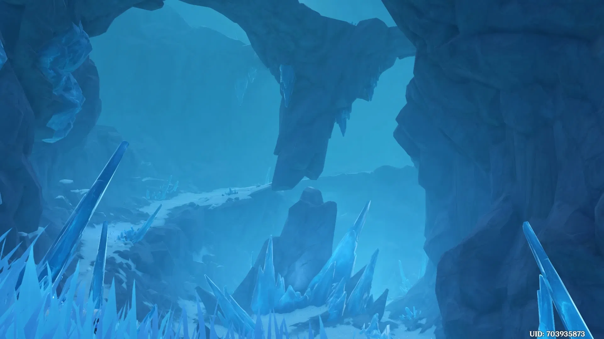 Starglow Cavern Snow covered Path Genshin Impact HoYoLAB