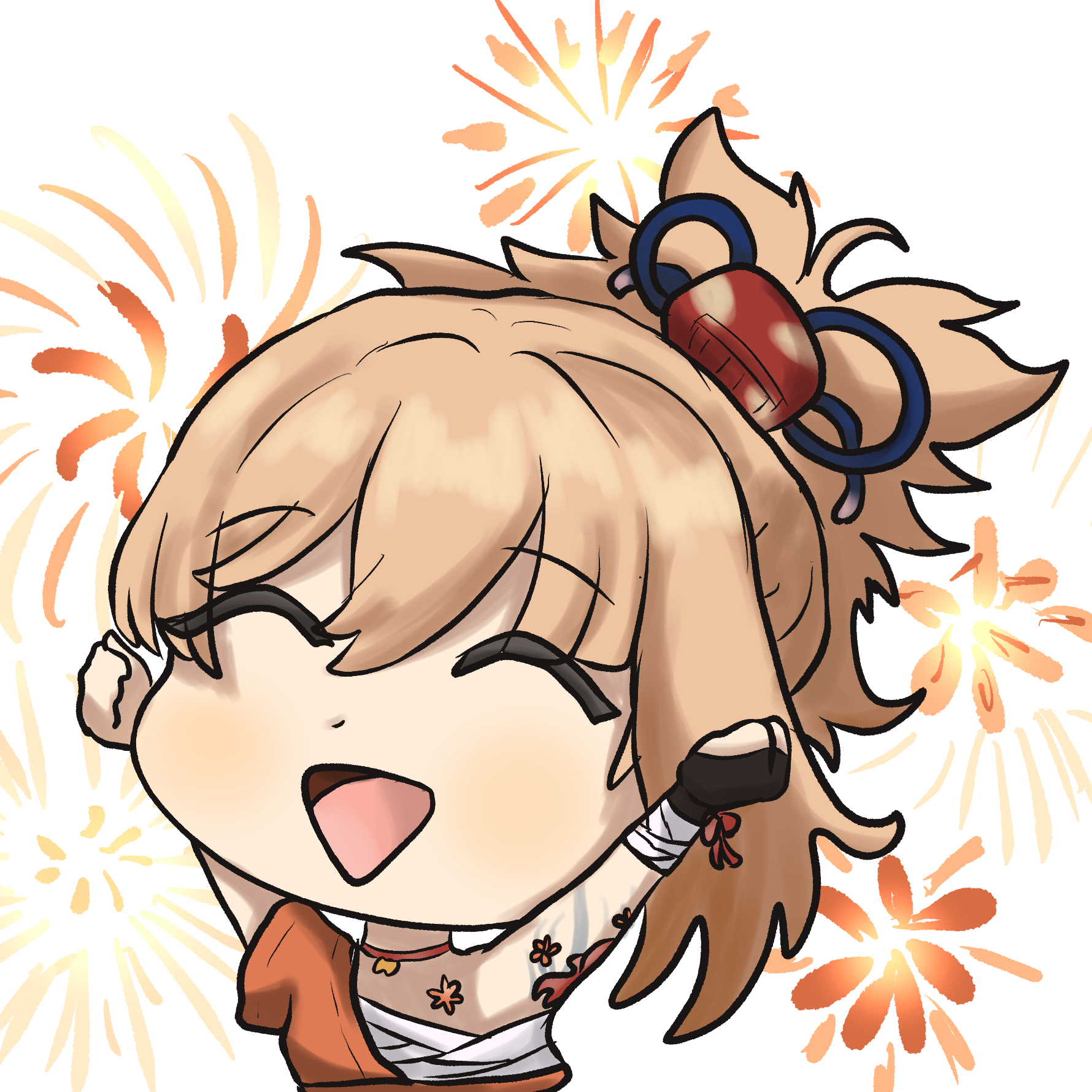 Yoimiya Happy Emoji ^^ Genshin Impact HoYoLAB