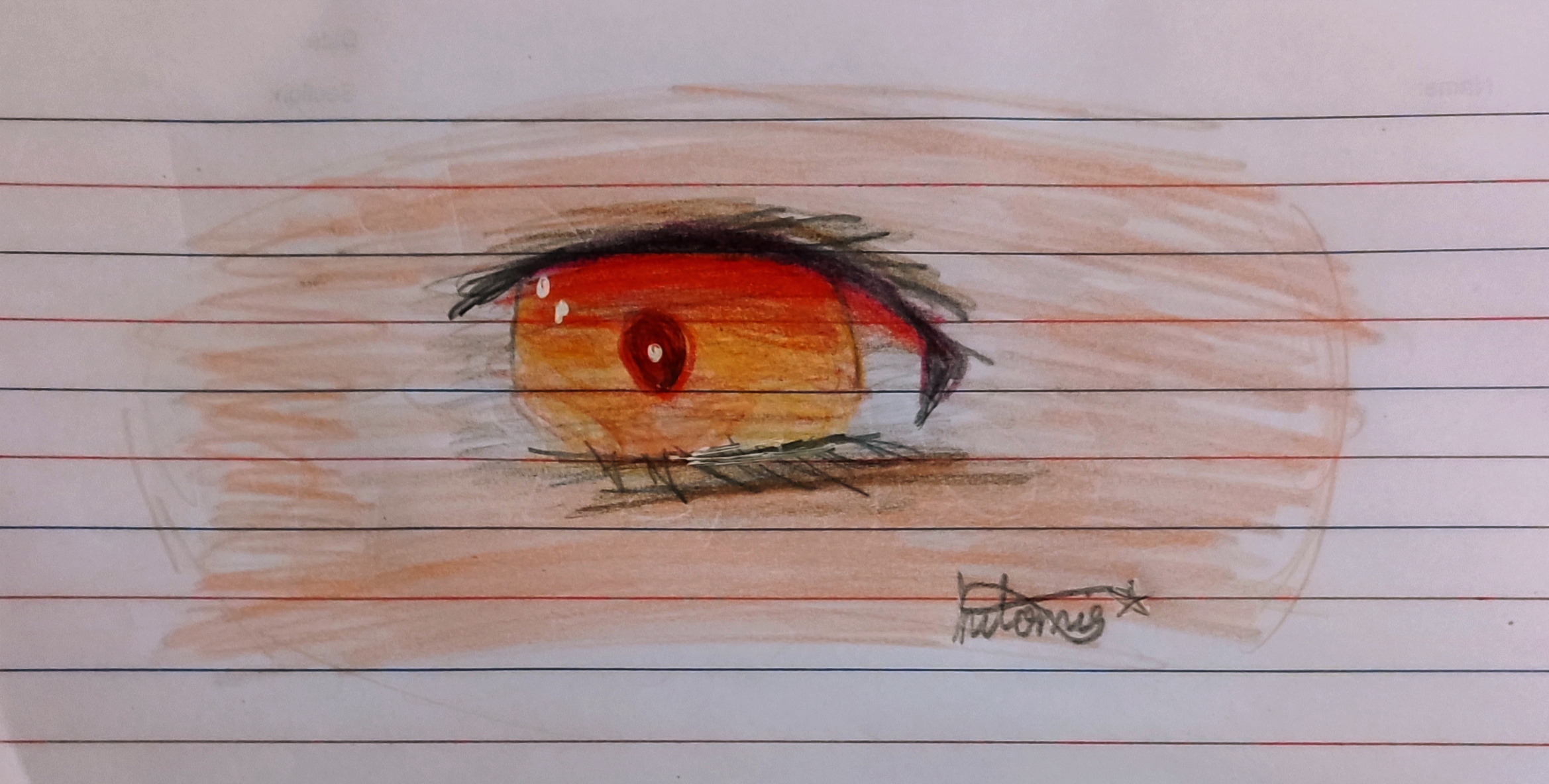 Eye Drawing Paper drawing HoYoLAB