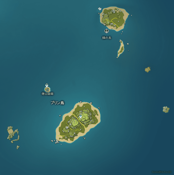 原神道路地図 金リンゴ群島22 霧海群島 Genshin Impact Hoyolab