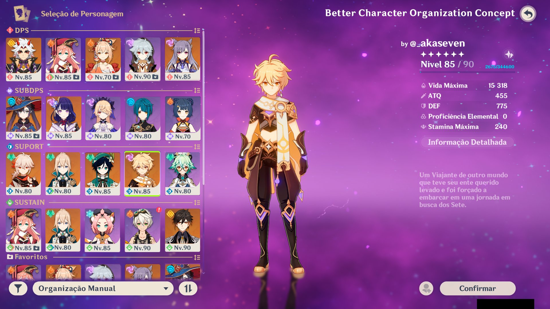 [Genshin Impact Suggestion] Better Character Organization Concept ...