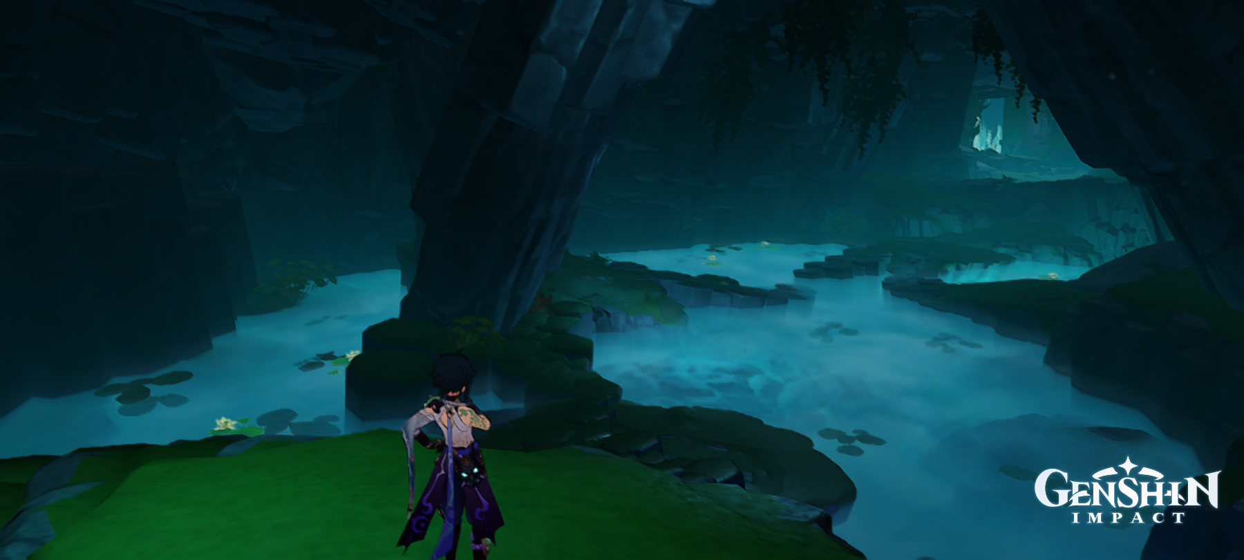Cave with ponds Genshin Impact HoYoLAB