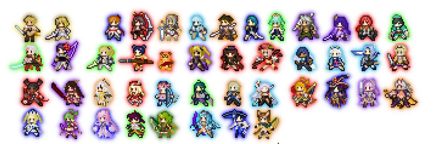 Pixelart of genshin impact characters, some anime characters, own  characters and friends : r/PixelArt