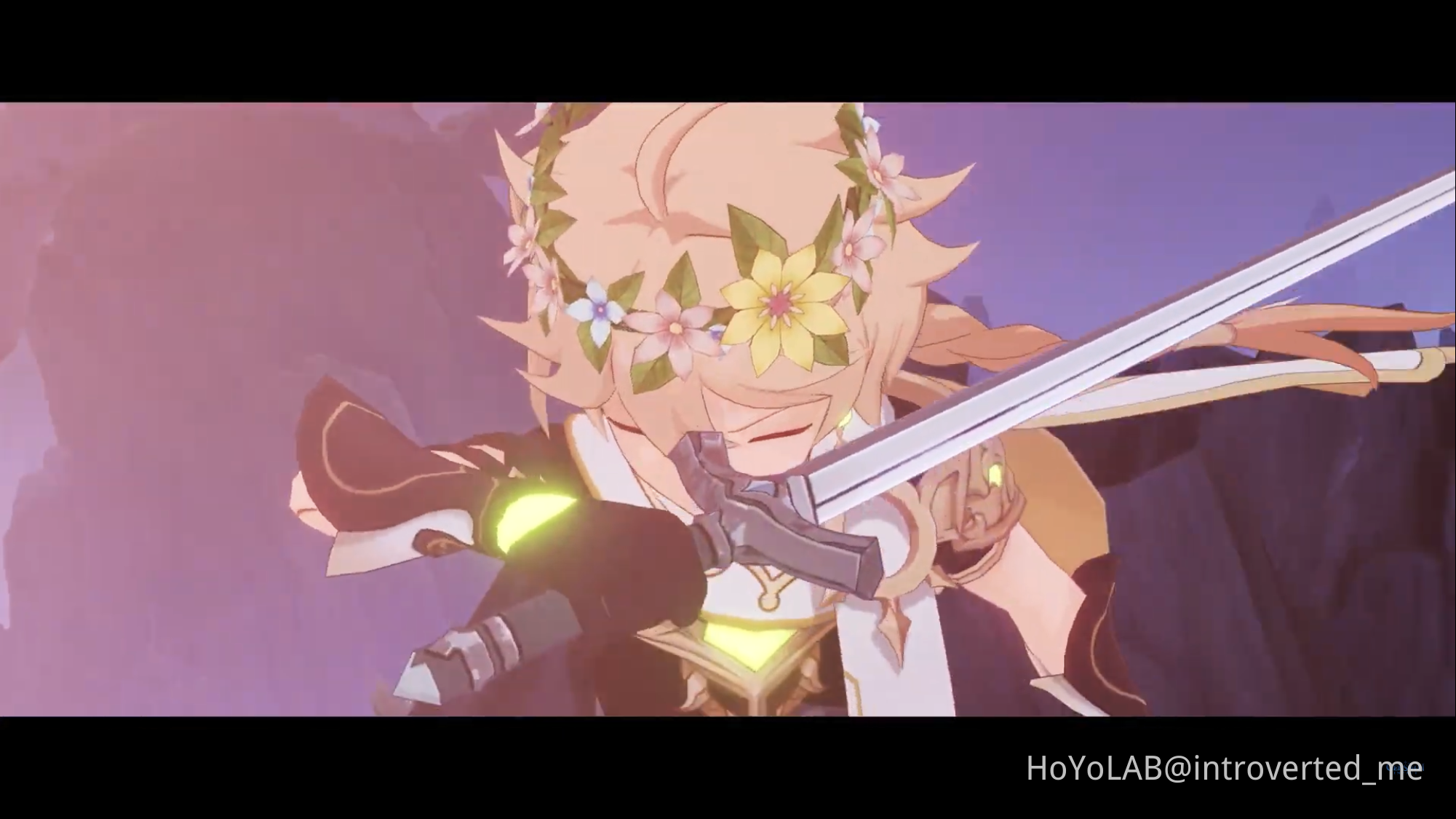 Traveller with a flower crown?!!! Genshin Impact HoYoLAB