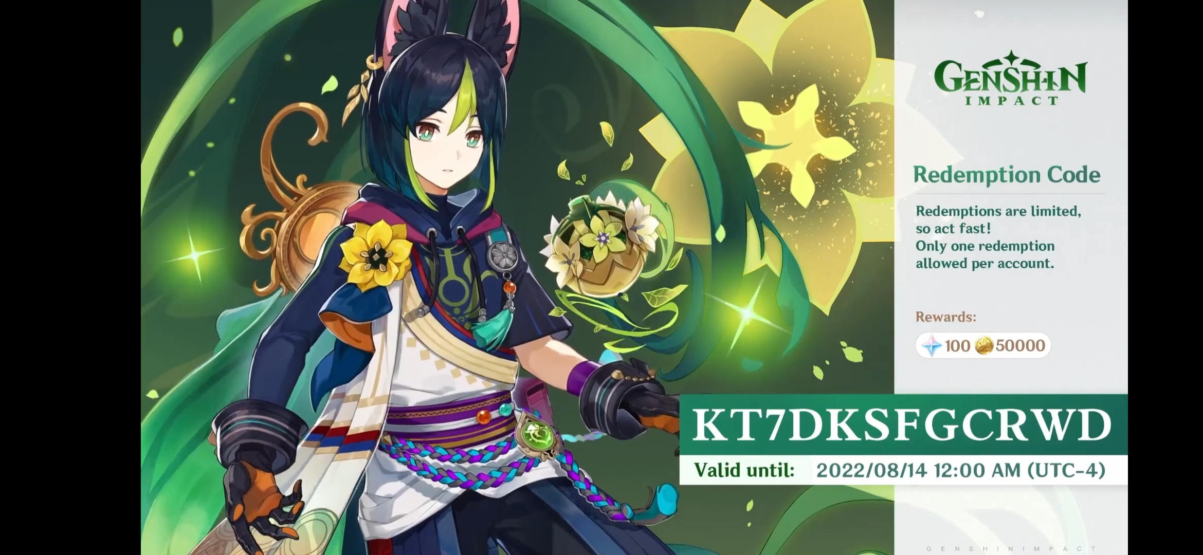 code Genshin Impact | HoYoLAB