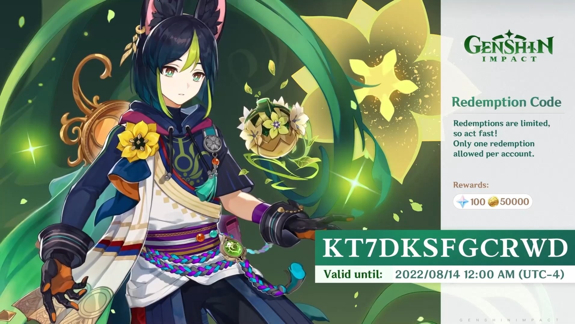 3.0 les codes échanges ! Genshin Impact HoYoLAB