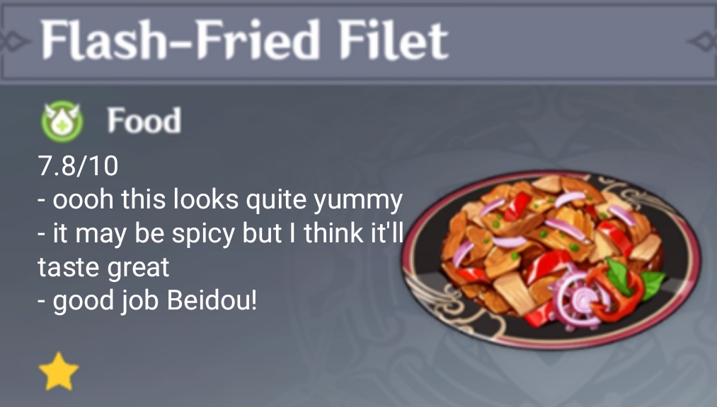Rating specialty dishes (ELECTRO EDITION) Genshin Impact | HoYoLAB