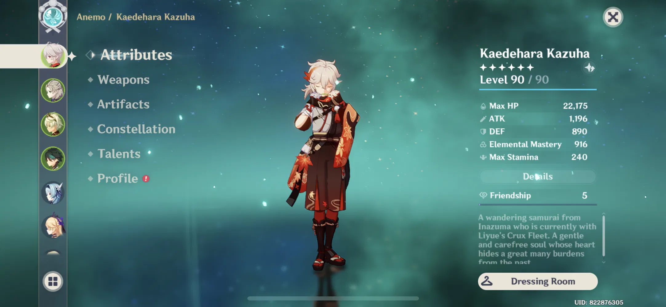 Kazuha F2P Genshin Impact HoYoLAB