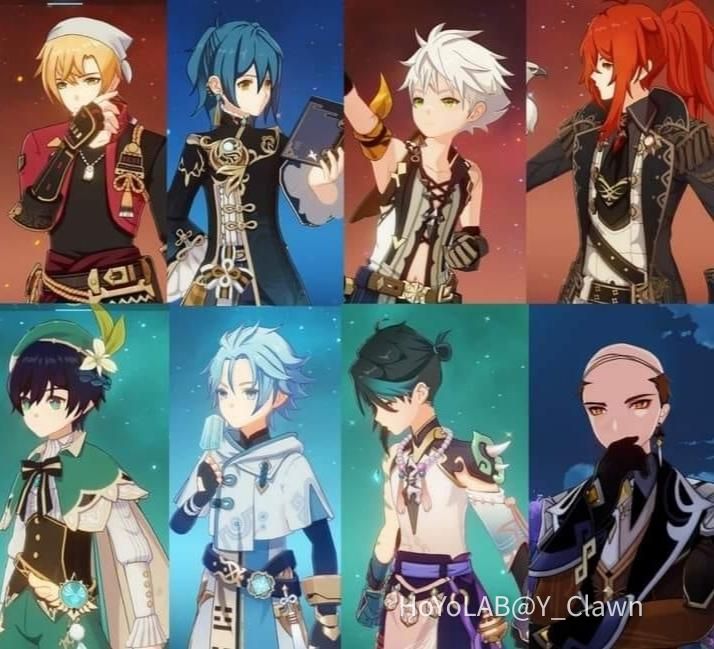 Characters with different hair style Genshin Impact | HoYoLAB