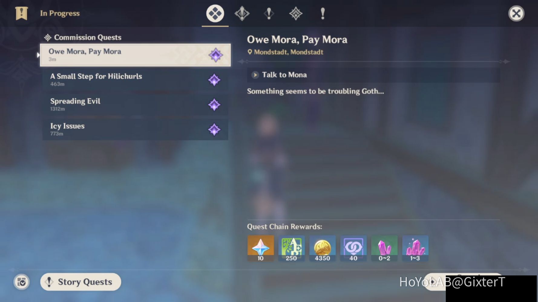 Commission Quest - Owe Mora, Pay Mora | Genshin Impact | HoYoLAB