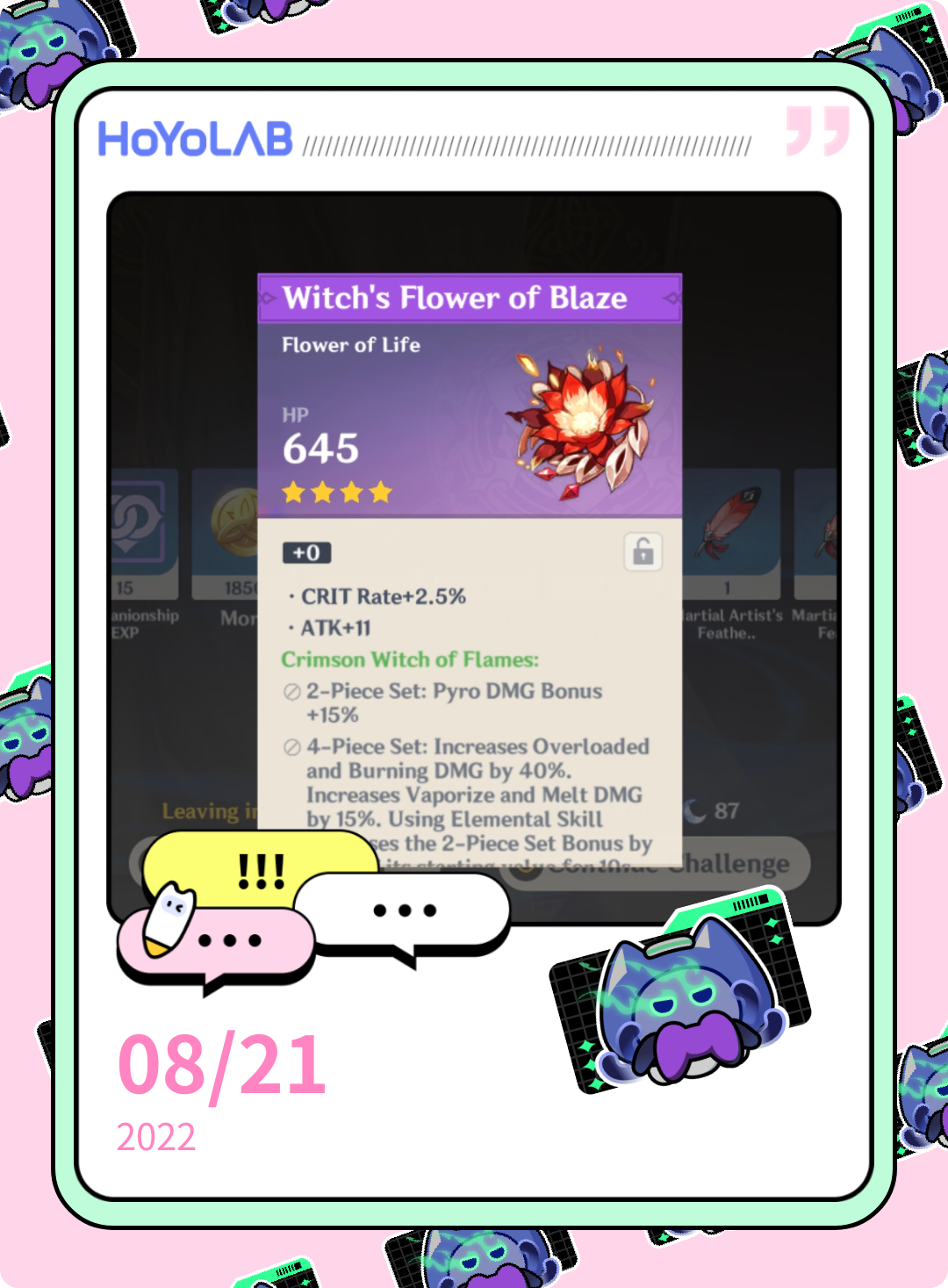 08/21 Building Klee / Artifact Farming Genshin Impact HoYoLAB