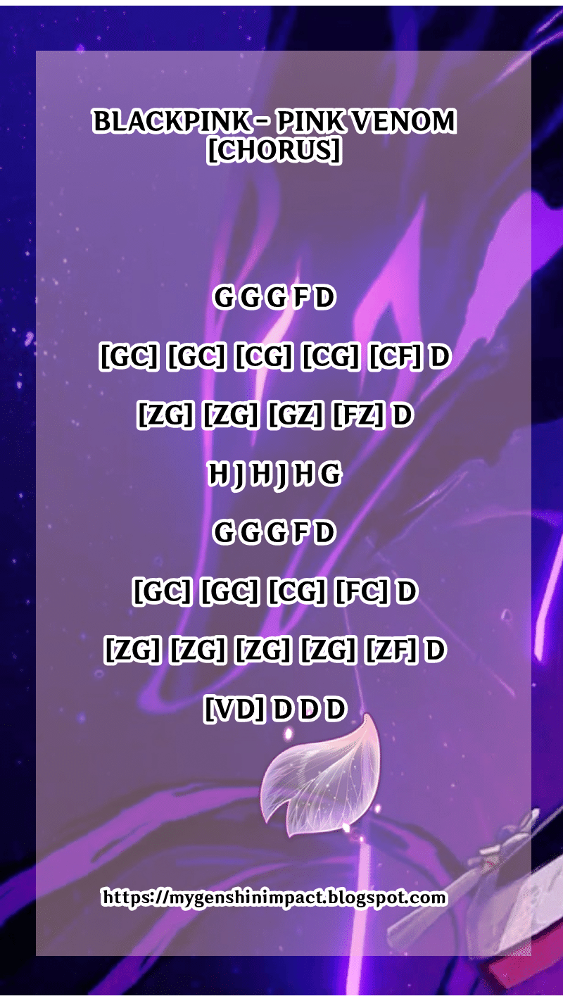 Windsong Lyre BLACKPINK PINK VENOM [CHORUS] [MUSIC MAP] Genshin