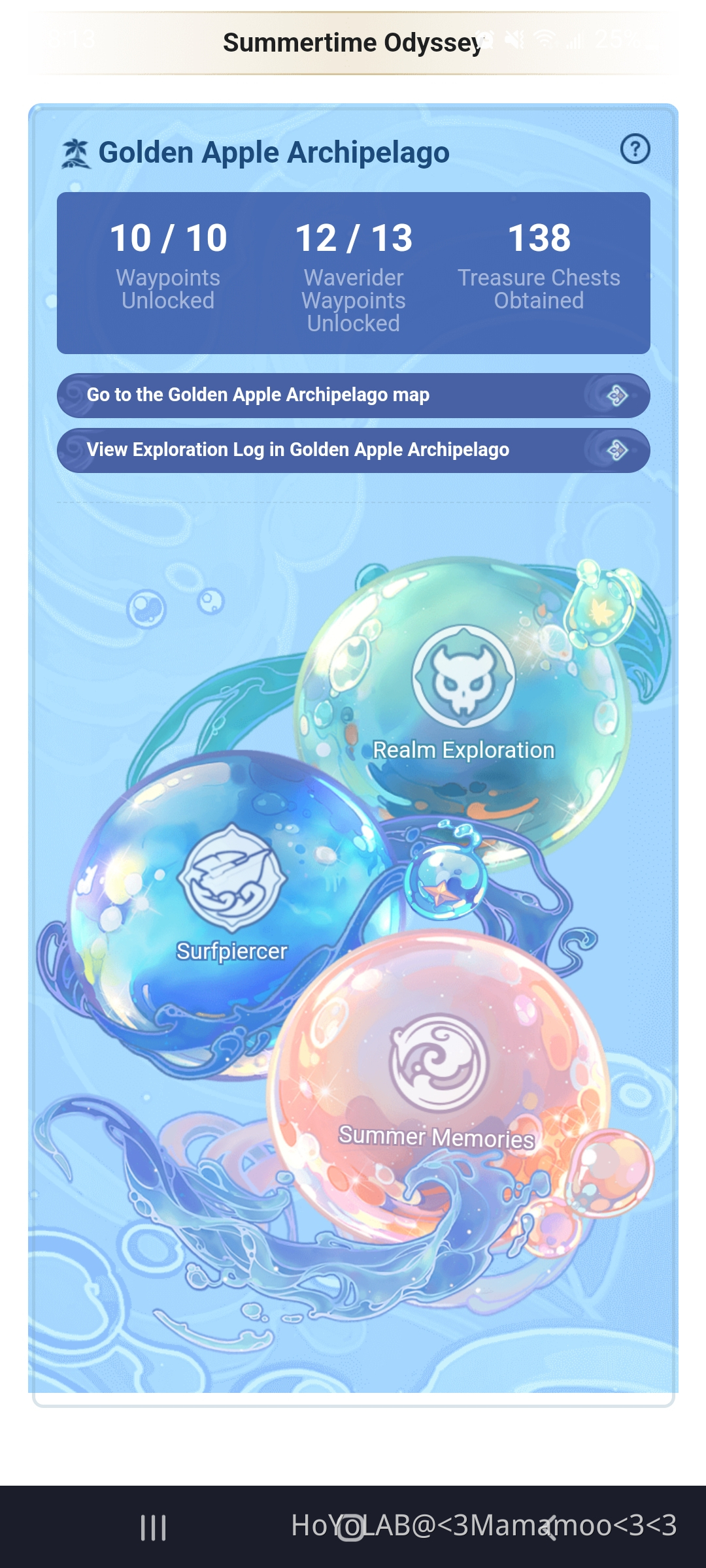 how many treasure chests did you open in the golden archipelago