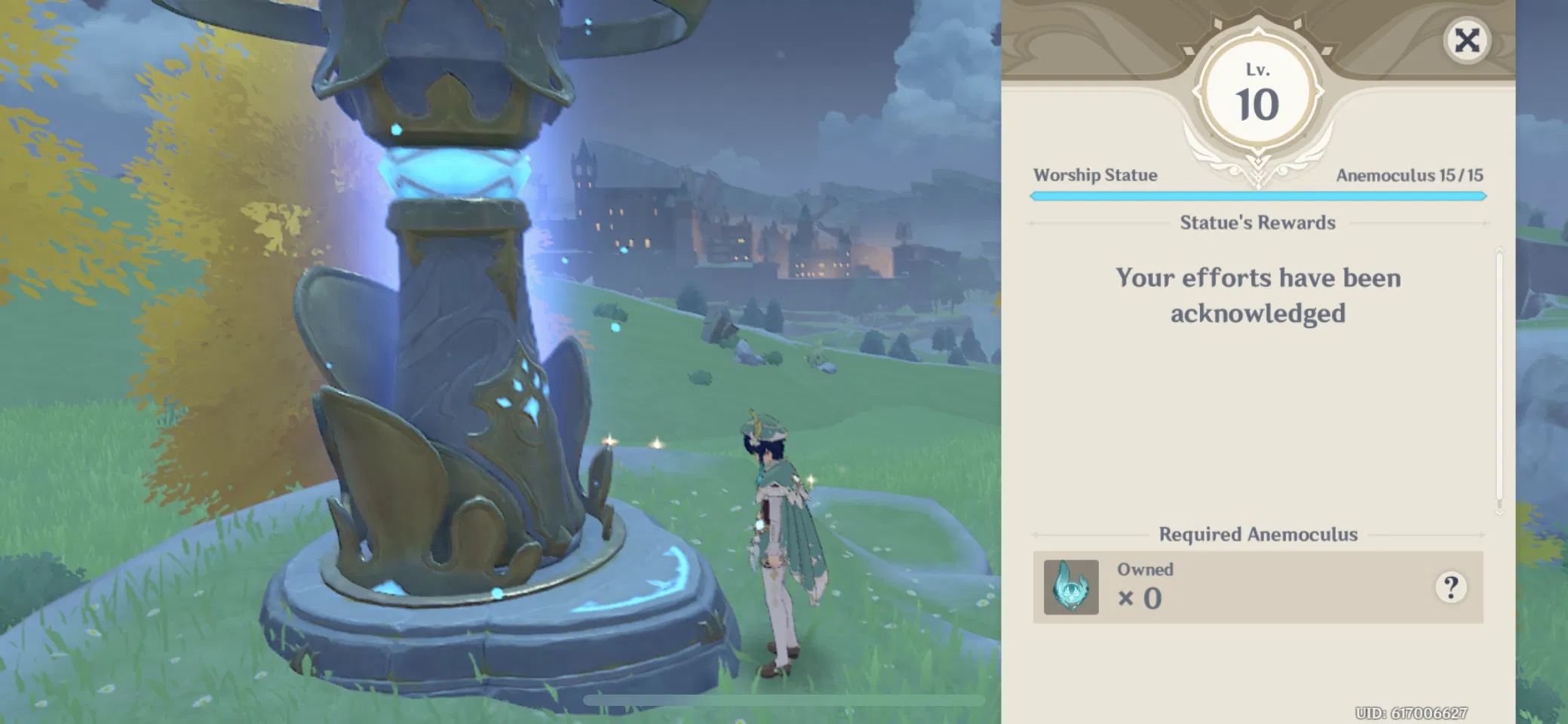 I finally maxed my Mondstadt Statue Genshin Impact HoYoLAB