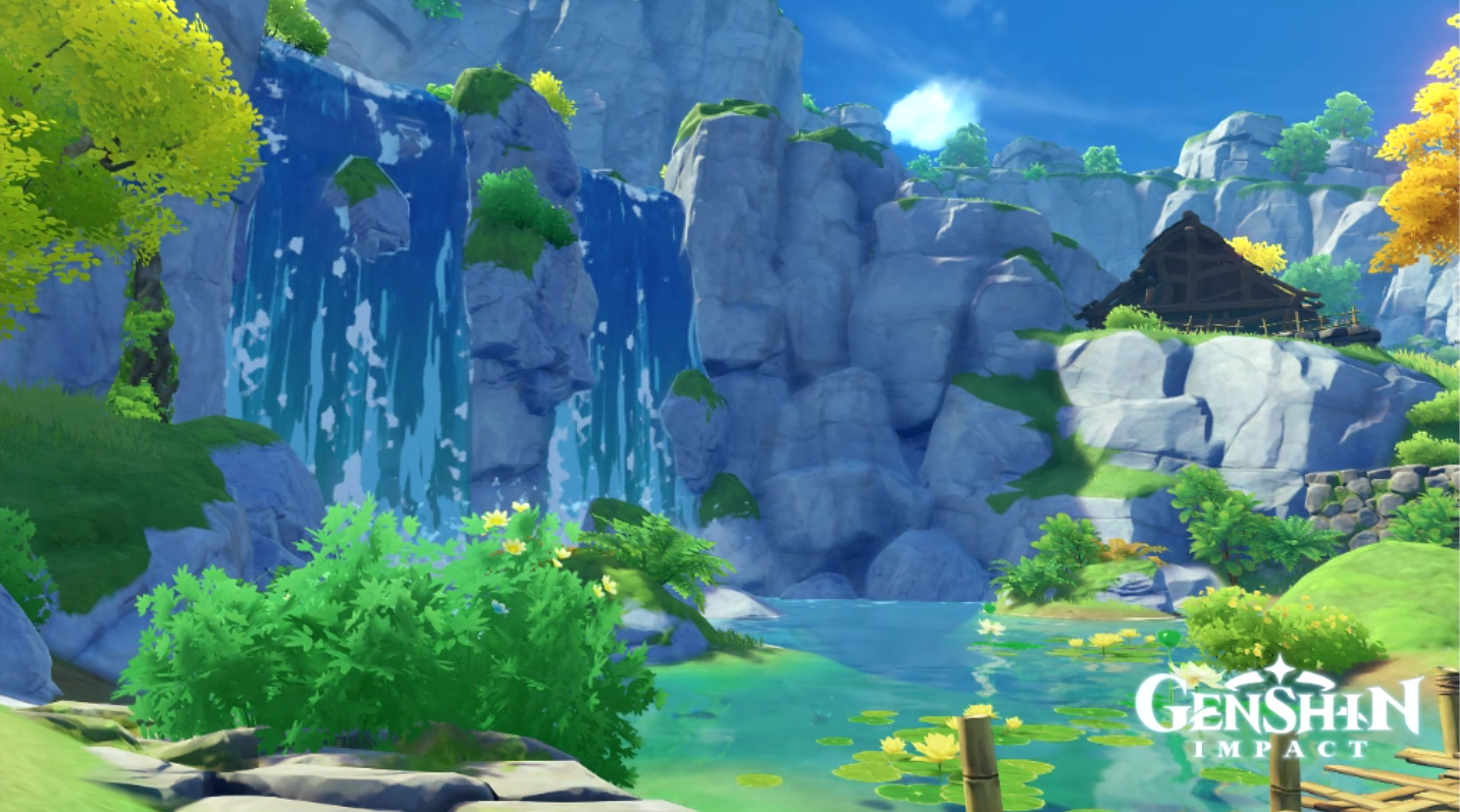 A Waterfall Genshin Impact HoYoLAB