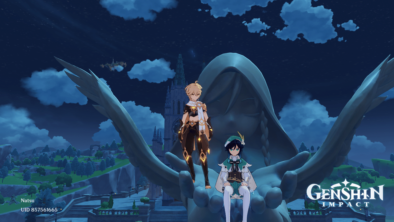 Venti when I do something to his statue Genshin Impact HoYoLAB