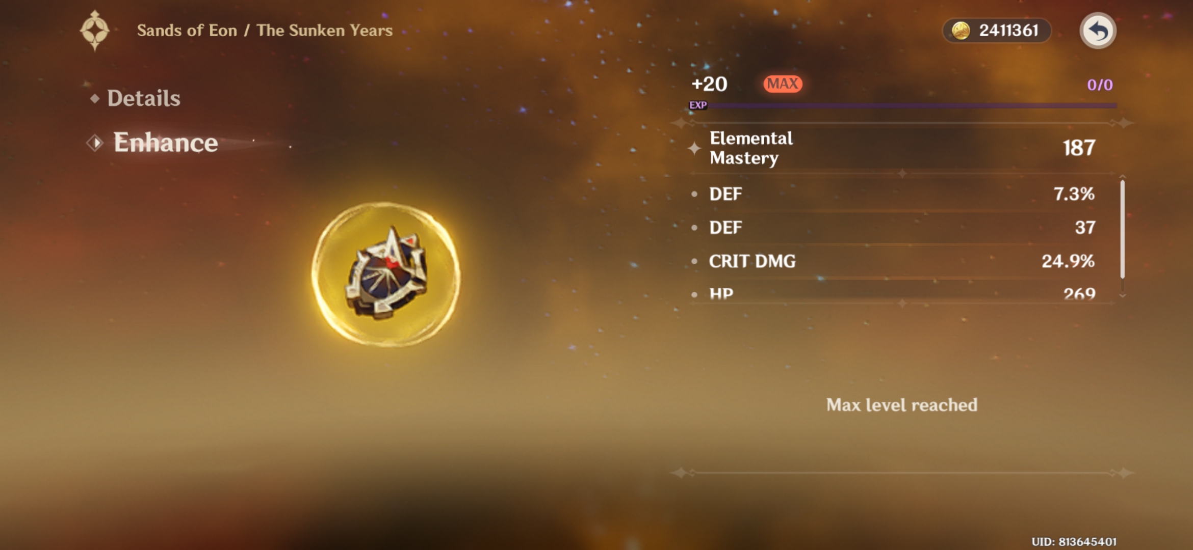 Em gilded Genshin Impact HoYoLAB