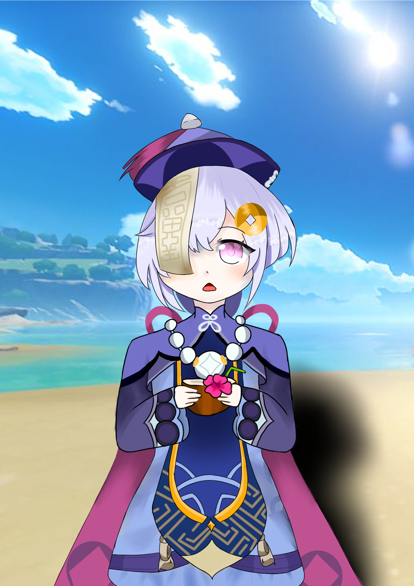 Qiqi Drawing Suggested by StatiXuE! Genshin Impact HoYoLAB