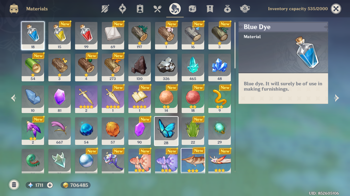 im not the best at faming mats tho... Genshin Impact HoYoLAB