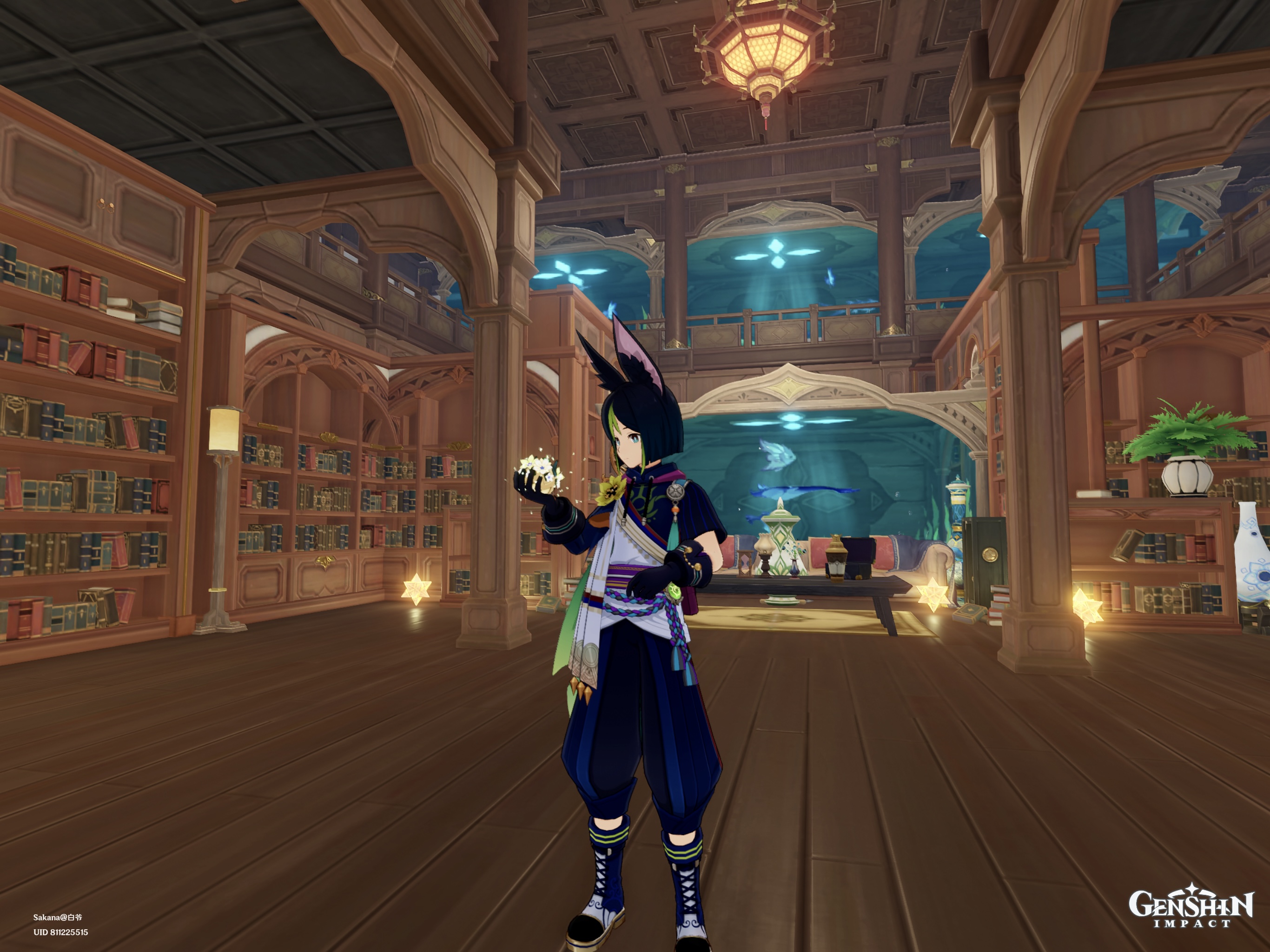 Teapot aquarium theme living room Genshin Impact HoYoLAB