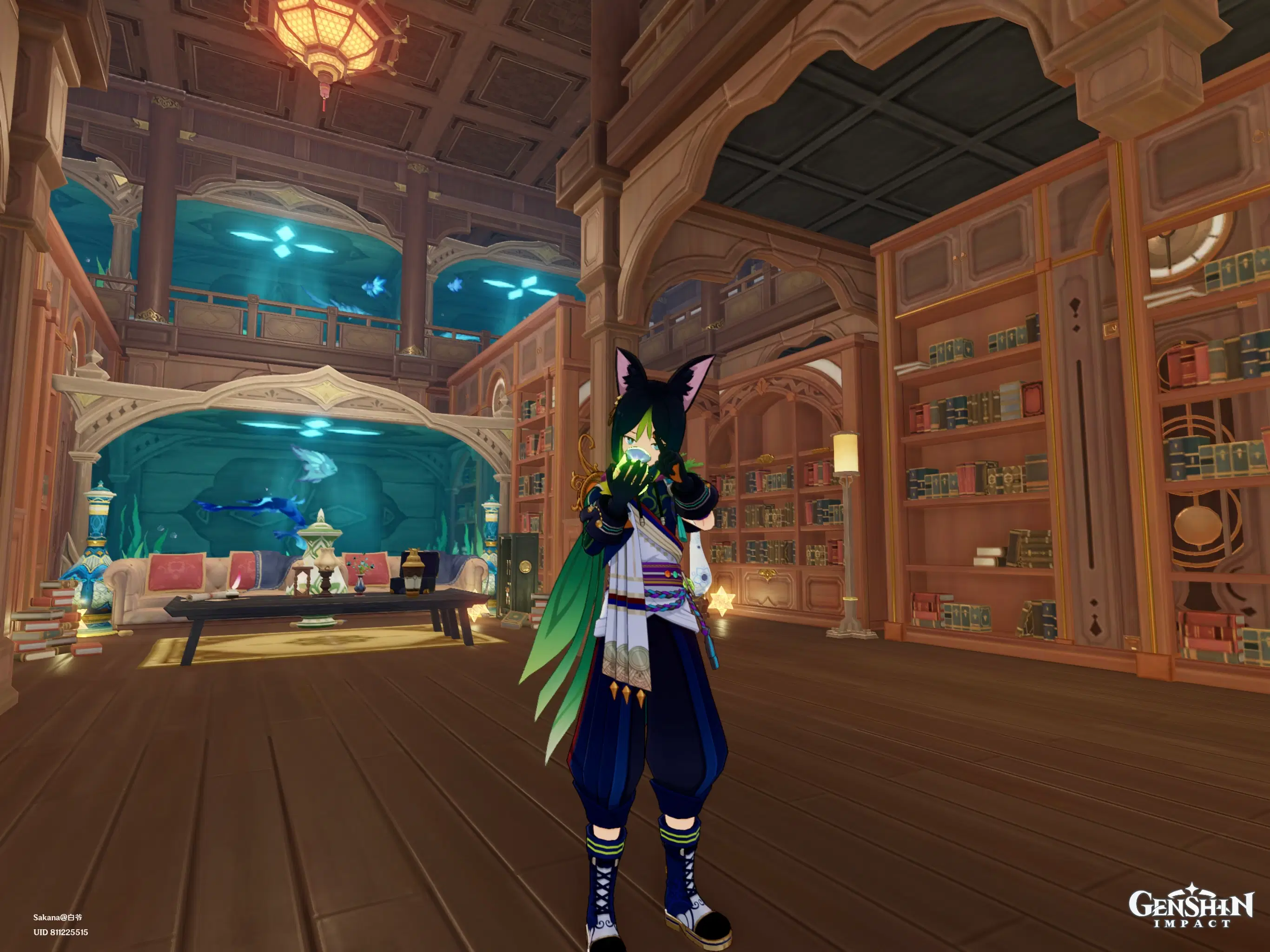 Teapot aquarium theme living room Genshin Impact HoYoLAB