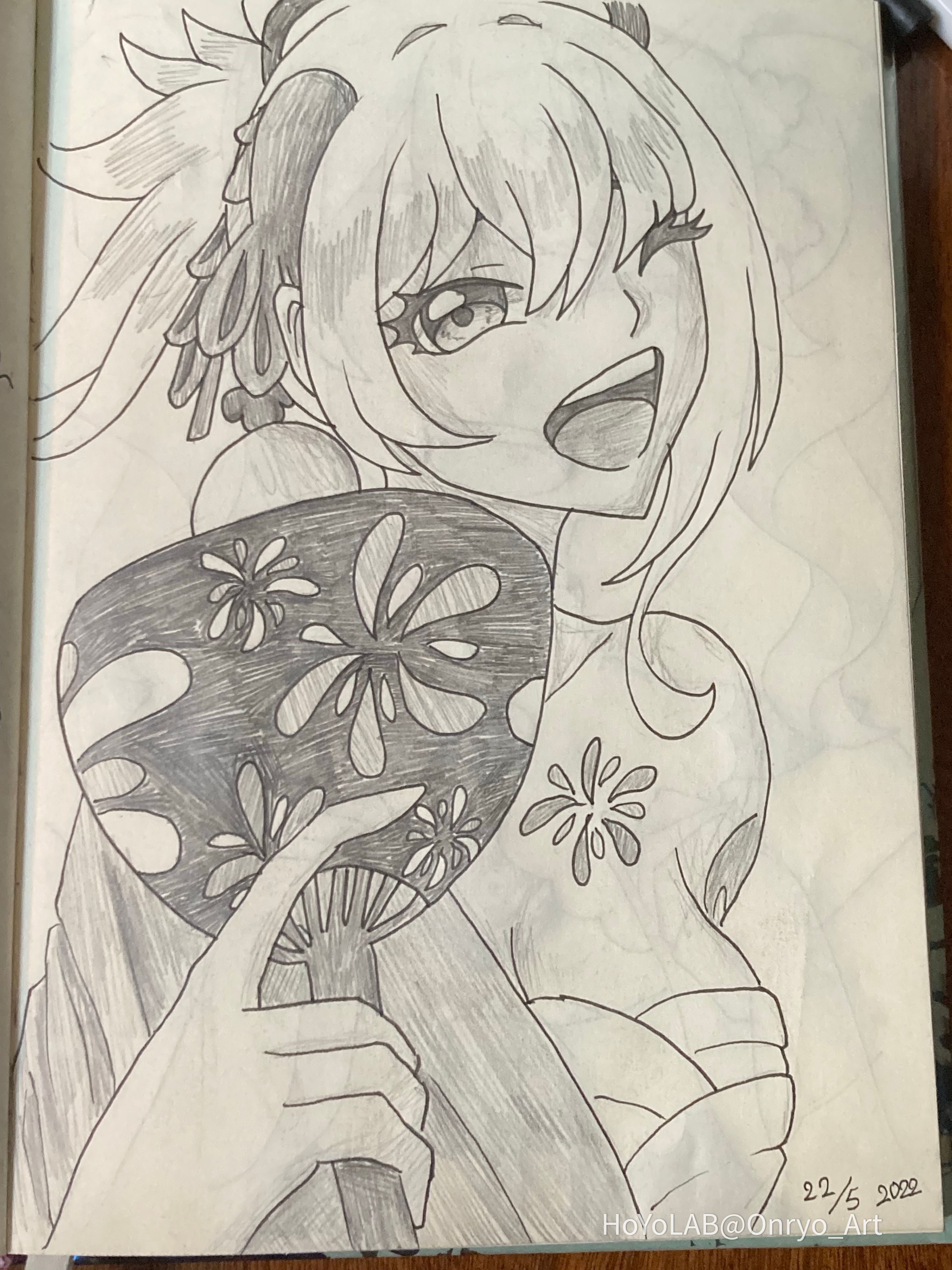 Yoimiya sketch Genshin Impact | HoYoLAB