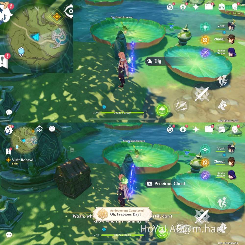 Oh Frabjous Day! Hidden Achievement guide (2 Precious chests) Genshin