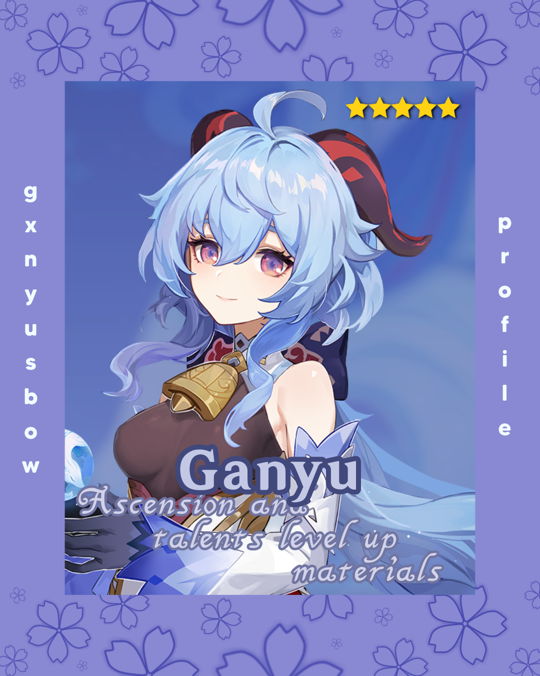 Ganyu Ascension Materials Genshin Impact HoYoLAB