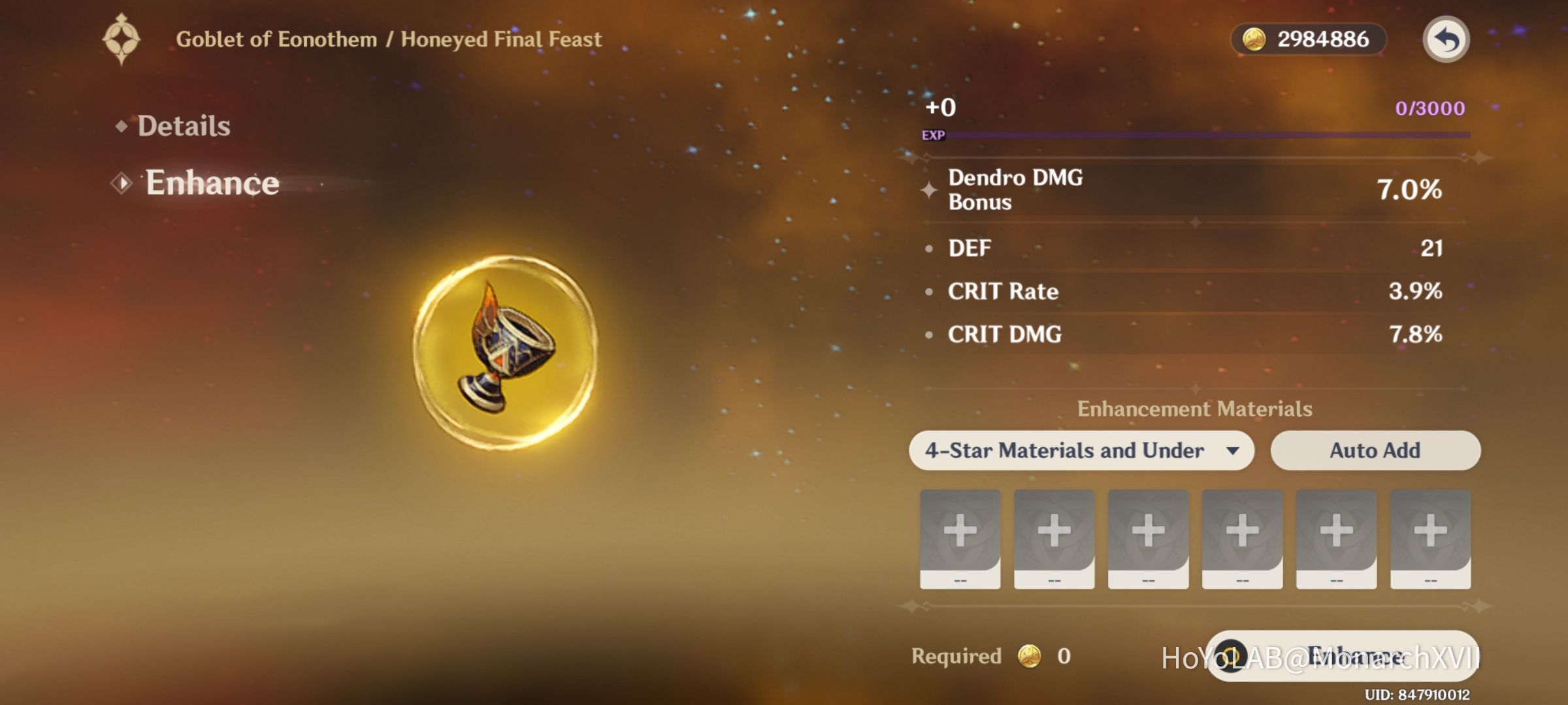 Artifact RNG Genshin Impact HoYoLAB