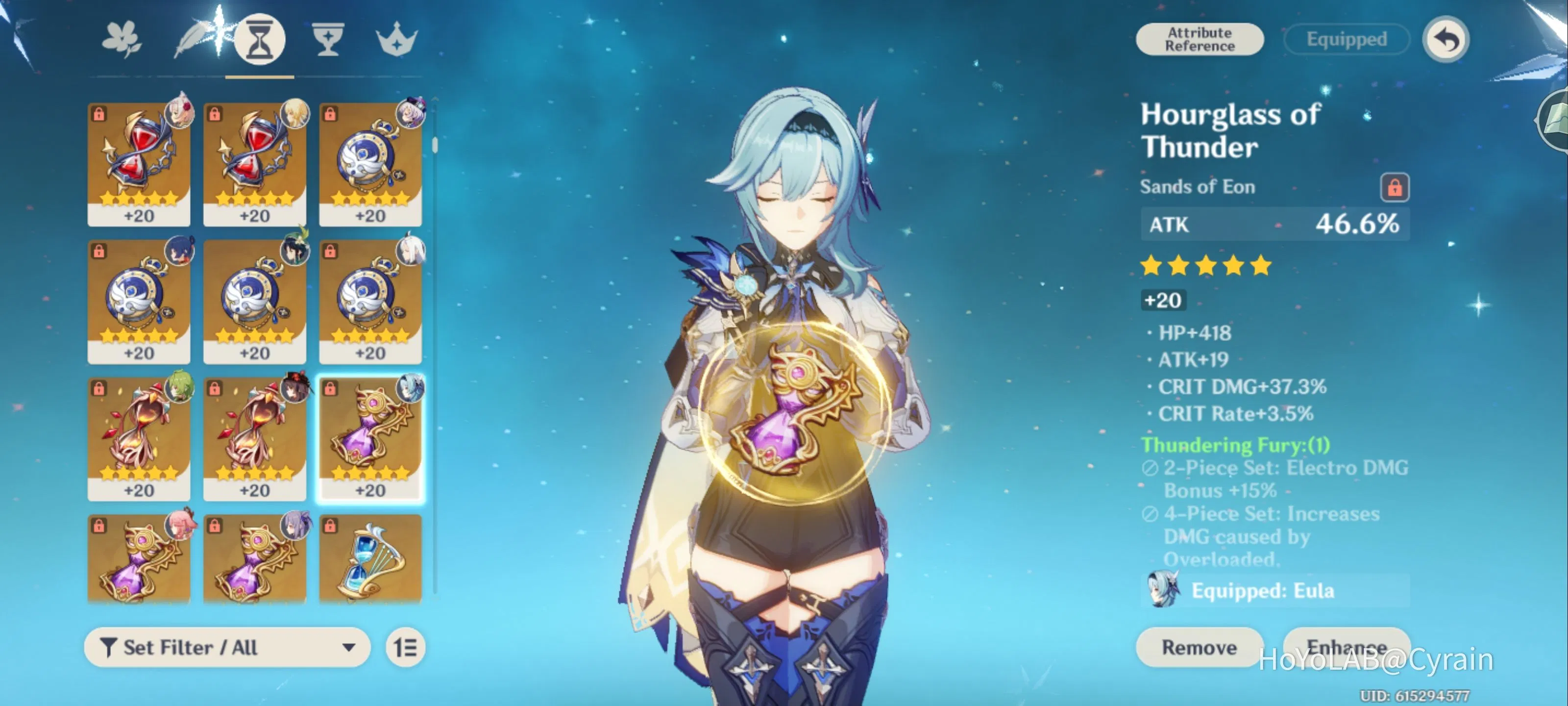 The highest roll Genshin Impact HoYoLAB