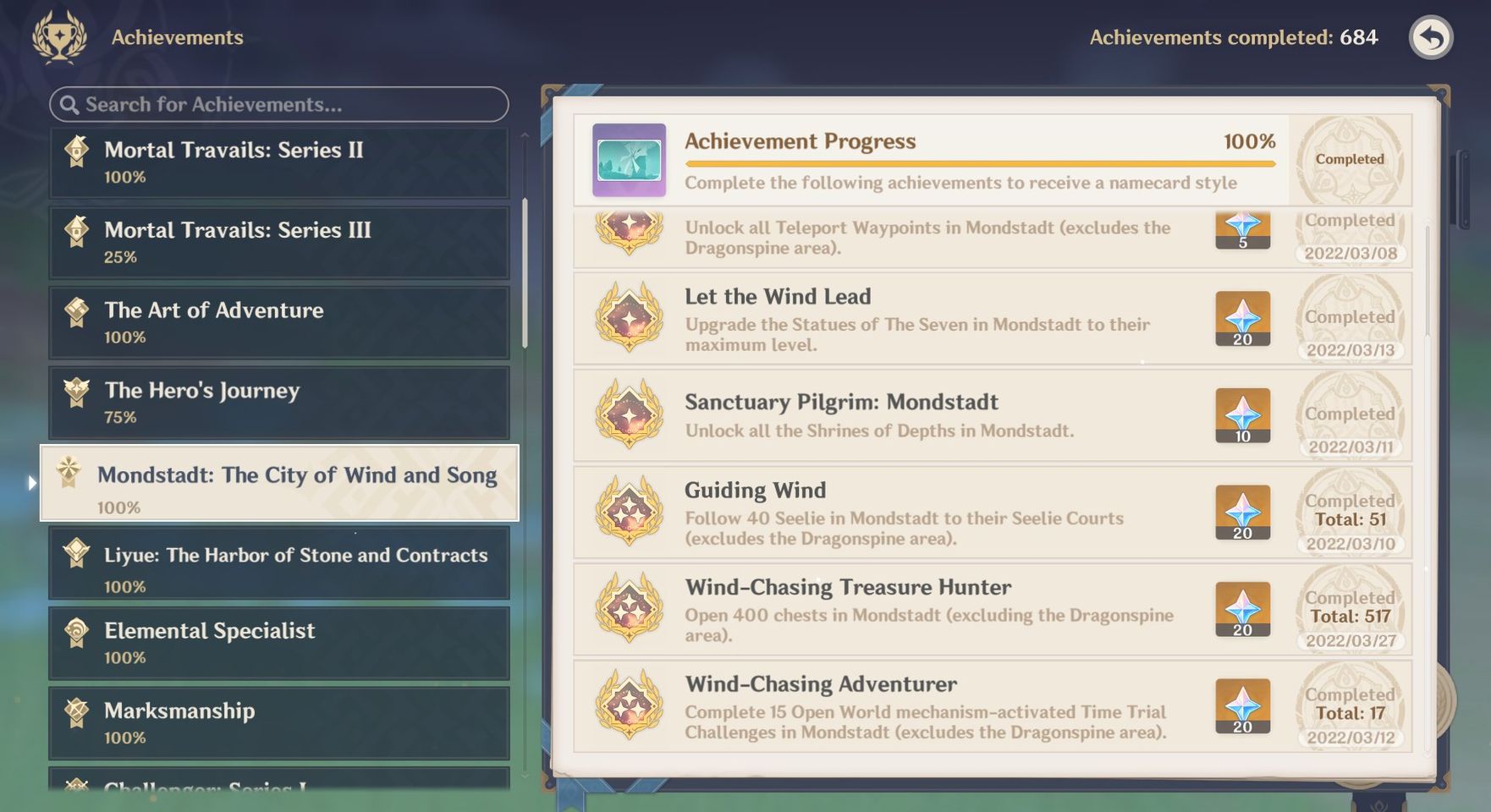 Mondstadt chest count ? Genshin Impact HoYoLAB