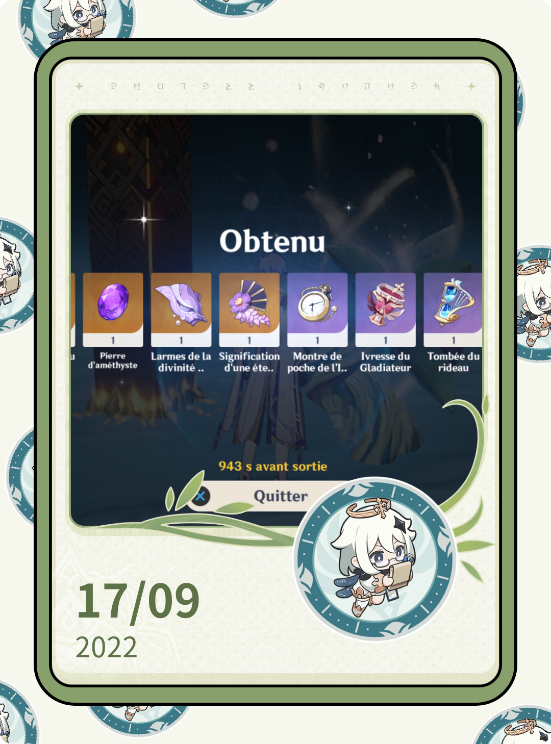 17/09 Journal -# EndlessJourney Genshin Impact | HoYoLAB