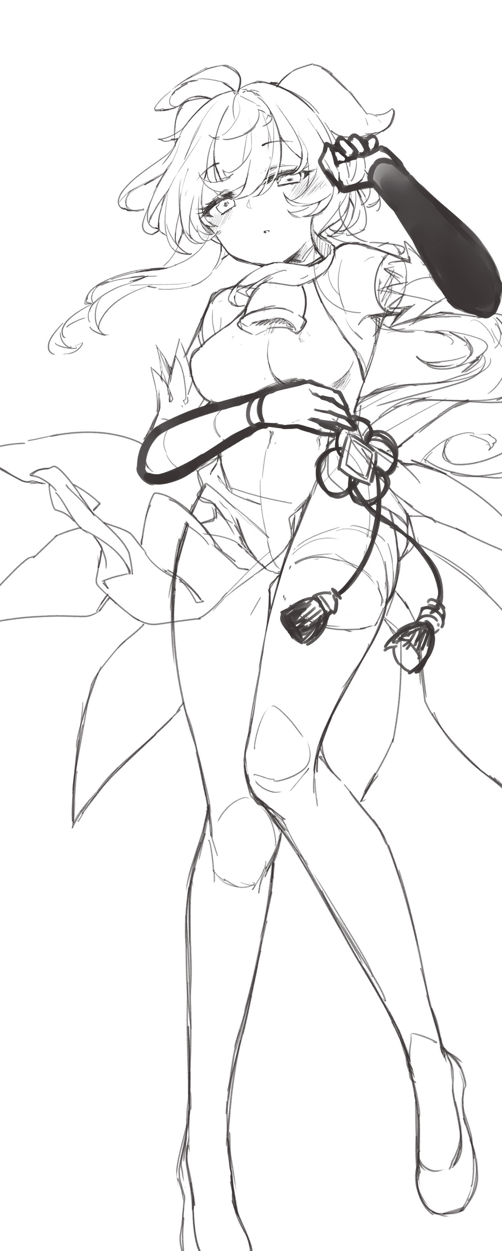 木陰でお昼寝甘雨を描きました Genshin Impact Hoyolab