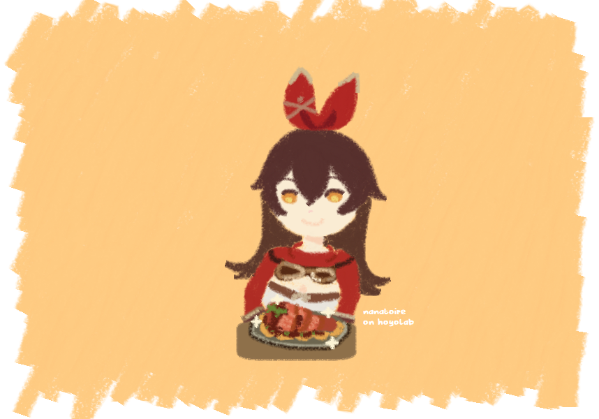 Amber enjoying some sticky honey roast Genshin Impact HoYoLAB