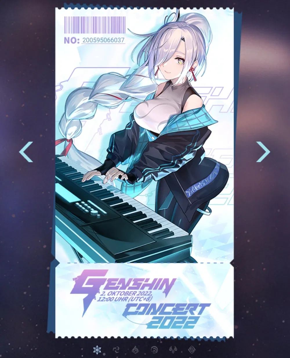 2. GENSHIN ONLINE KONZERT TICKETS Genshin Impact HoYoLAB