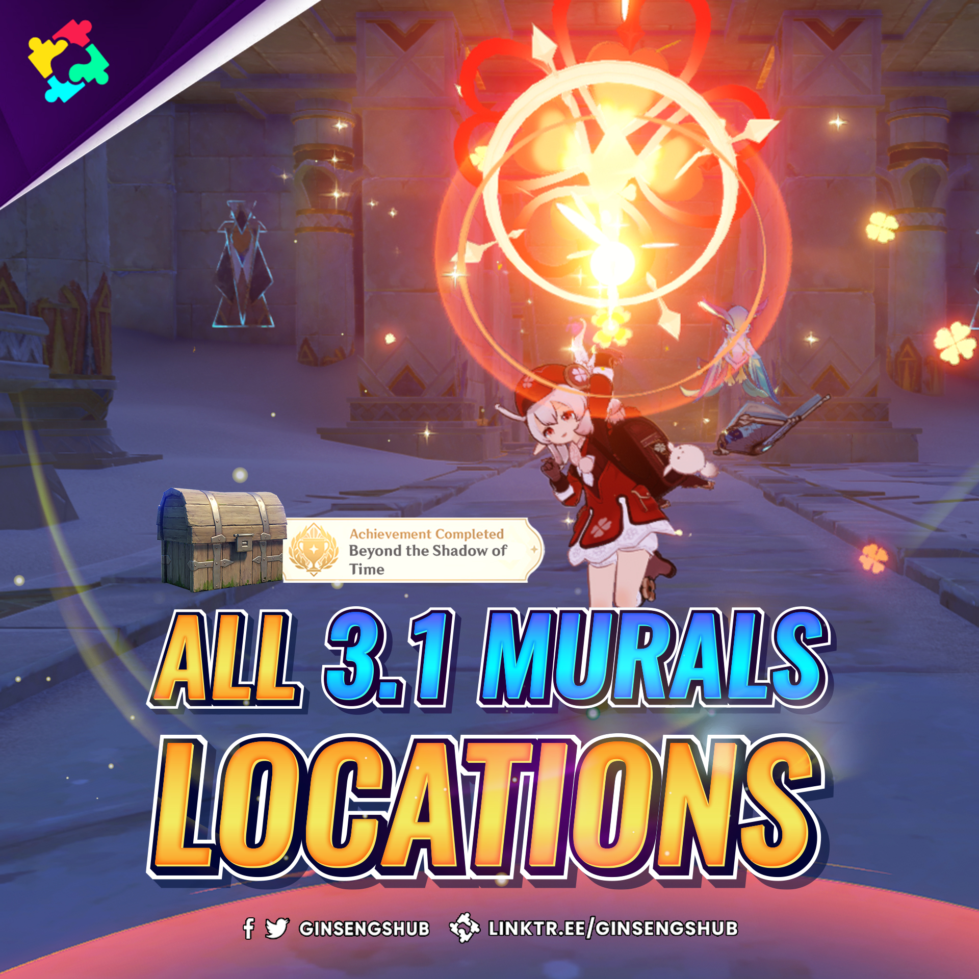 [v3.1] ALL 10 MURAL LOCATIONS & Hidden Achievement Genshin Impact HoYoLAB