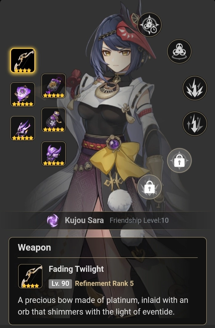 Builds for Kujou Sara? Genshin Impact | HoYoLAB