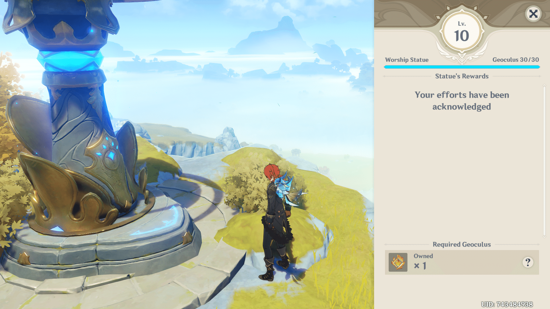 Max level on the Anemo statue! Genshin Impact HoYoLAB