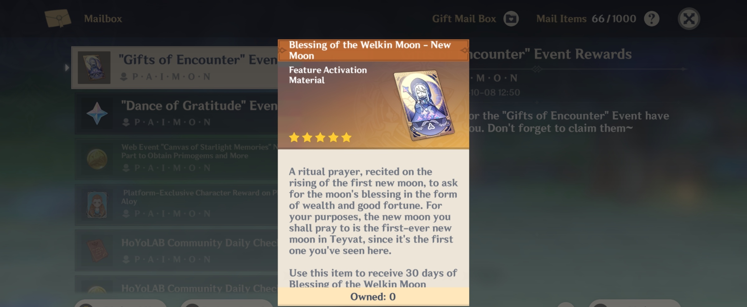 Blessing Genshin Impact HoYoLAB