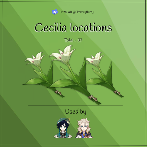 [V3.1] Cecilia locations Genshin Impact HoYoLAB