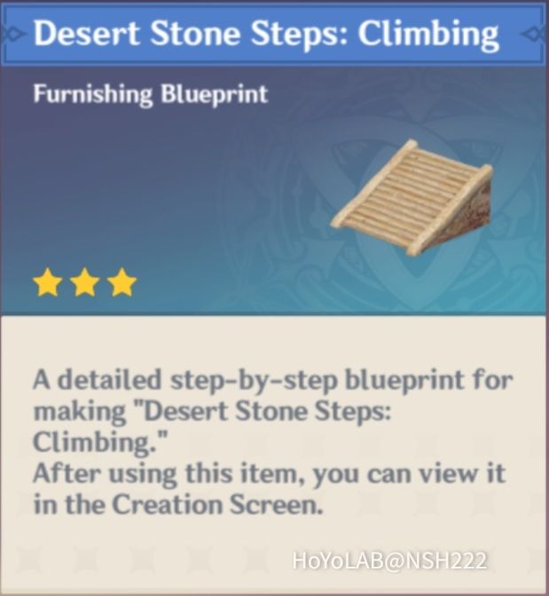 Staircase Furnishing Blueprint Remarkable Chest Genshin Impact HoYoLAB