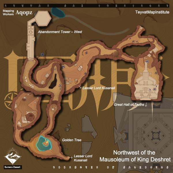 【TeyvatMapInstitute】We Drew the Underground Desert Map Again Genshin